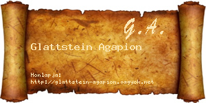 Glattstein Agapion névjegykártya